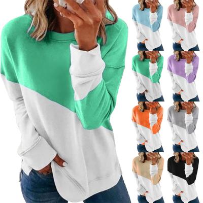 China Autumn News Charming Color Breathable Round Loose Collar Long Sleeve Hoodie Women's Casual Top for sale