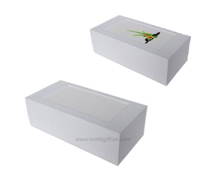 China New Arrival White Foldable Custom Paper Boxes Paper Packaging Box Latest Popular Design Foldable/Simple Product for sale