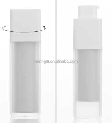 China Luxury Custom Unique Plastic Skin Care Bottle Eco-friendly / Leak Proof 15ml 30ml 50ml PP Set Acrylic Airless Skin Care Product Bottles for sale