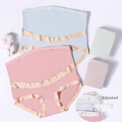 China Wholesale Logo Custom Breathable Women Postpartum Pregnant Panties High Waist Antibacterial Maternity Underwear Briefs Underpants 5596 for sale