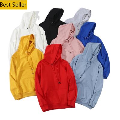 China CHM0002 Women Man Anti-pilling Logo Printing Custom Fashion Plus Size Black Hoodies Cotton Pocket Pullover Sweatshirt White Hoodies for sale