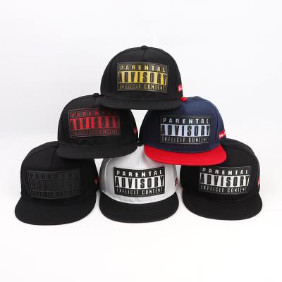 China Explosion COMMON letter foreign trade men's and women's brim skateboard hip hop three-dimensional printing rubber flat baseball hat for sale