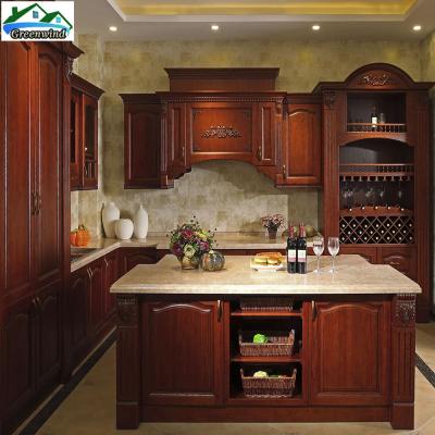 China Traditional professional design sideboard solid wood kitchen for sale for sale