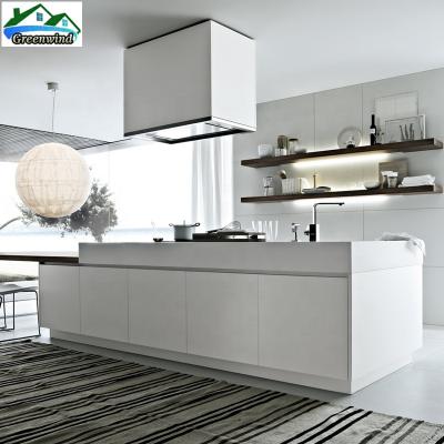 China Modern modern kitchen island white with table top for sale