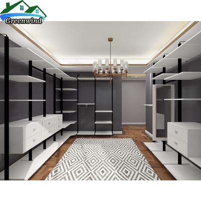 China Open Concept Adjustable Wardrobe Idea Modern Pole (Height) System Cabinet for sale