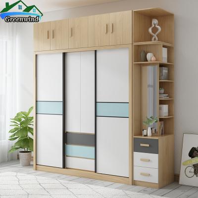 China (Height) adjustable single installed wardrobe system with dressing table for sale