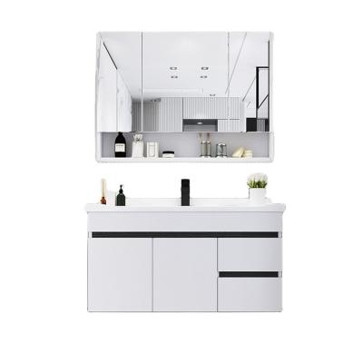 China Durable Ready To Assembled Bathroom Vanity With Weatherproof Cabinet Door for sale