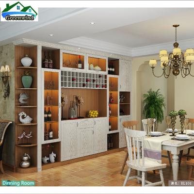 China (Other) Adjustable Chinese Dining Room Wine Cabinets Display With Door for sale