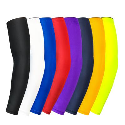 China Durable Custom Logo UV Protection Cooling Arm Sleeves White Outdoor Sports Sun Sleeves For Women Men for sale