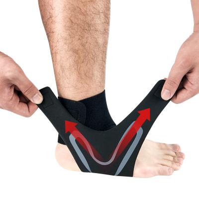 China Durable Wholesale Black Adjustable Ankle Support Band Ankle Pain Sprain Support Band for sale