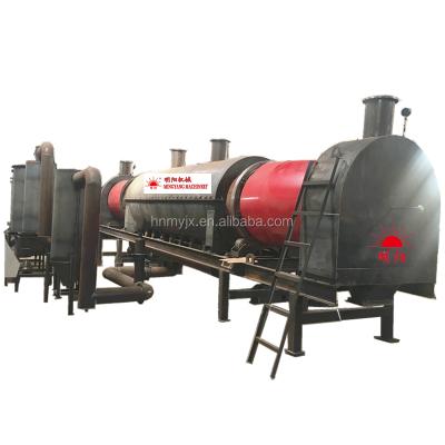 China Building Material Shops High Capacity Rotary Sawdust Smokeless Rotary Carbonization Stove for sale