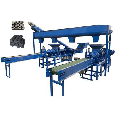 China Garment Shops High Quality Charcoal Bar Making Machine Briquette Press Coal Stick Briquette Extruder Machine for sale