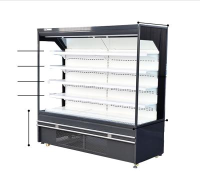 China Single-temperature Commercial Supermarket Multideck Front Chiller Open Display Refrigerator Showcase for sale