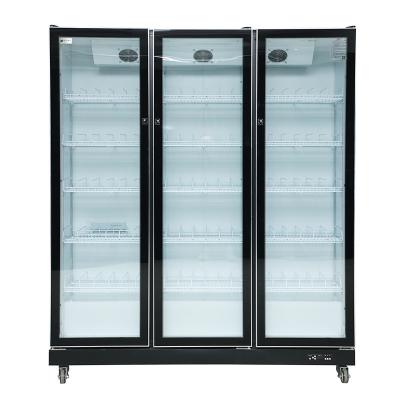 China Black Single-Temperature 1/2/3/1/2/3 Door LED Light Beverage Fridge and Commercial Cold Beverage Beverage Cooler Fridge Best Selling for sale