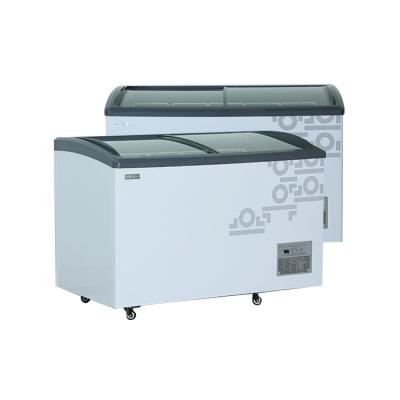 China Single-Temperature Stock Wholesale 358L/458L/558L/658L Chest Freezer Commercial Horizontal Chest Freezer Folding Single Door Home for sale