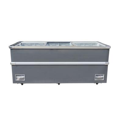 China Single-temperature Brand Compressor Chest Freezer Super Market Deep Kitchen Use Chest Freezer for sale