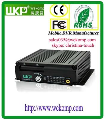 China Anti-Vibrations-bewegliche DVR H.264 Kompression 4CH 3G WIFI GPRS GPS zu verkaufen