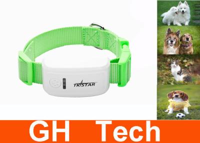 China Green Quad Band Dog GPS Tracking Collar GSM GPRS For Pets Tracking for sale