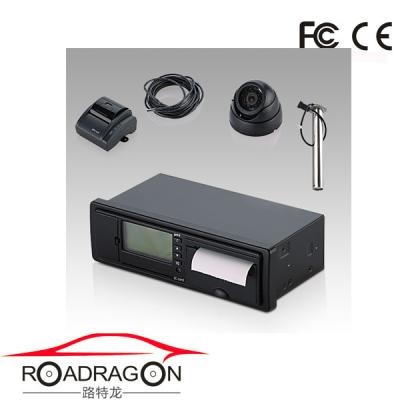 China 4 Core Chip GPS Digital Tachograph System With RFID And Camera for sale