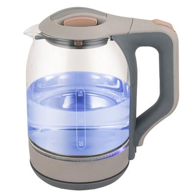 China Health Electric Pot 360 Degree Rotating Basic Appliances Small 1.8 Liter Glass Tea Kettle for sale