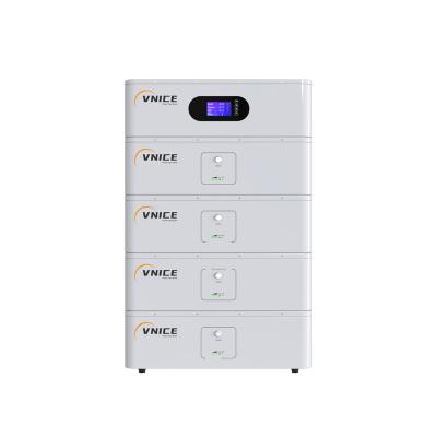 China Home Appliances VNICE Fuoco-C20 20Kwh LifePO4 Battery 51.2V 400Ah Stackable Battery Installation Low Level Voltage Energy Storage Semiconductor System for sale