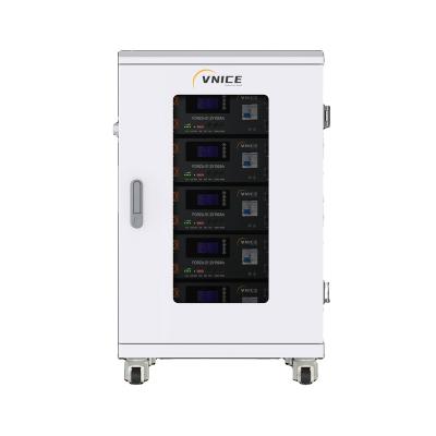 China Home Appliances VNICE FORZA-C40 51.2V800Ah40Kwh Lithium Ion Battery Rechargeable Cabinet Solid State Battery For Home Energy Storage System for sale