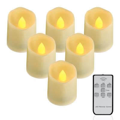 China 2022 Hot Flameless Light Battery Operated Electronic Candles Lights LED Candles Tea Light Flickering Candles for sale