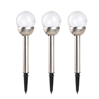 China Yard Garden Light Ornamental Lawn Led Solar Ball Shape Stick Solar Yard Light Plastic Solar Light Wholesale for sale