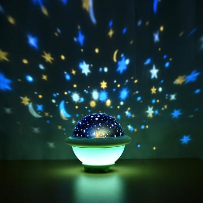 China 2021 post-modern new product UFO sky projection night light girl dormitory decoration night light romantic starry gift for sale