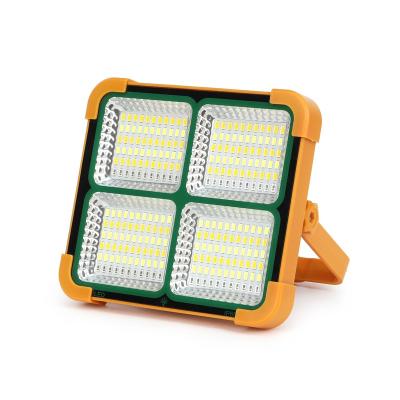 China Residential IP66 Portable and Rechargeable Solar Powered Flood Light With USB Movable Multifunctional Emergency Solar Flood Light With Flashlight for sale