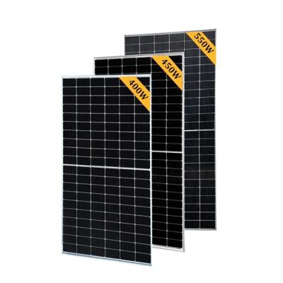 China Solarplatten Placa Solar Pv Module 400w Mono Panel Solar 410w 18V36V48v Solar Panel 450 Watt 420w Solar Panels 182mmx182mm for sale