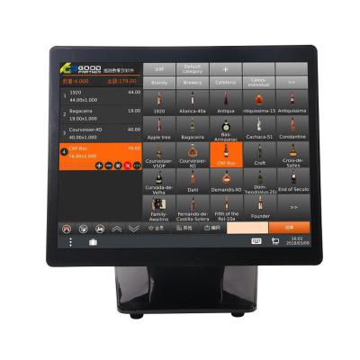 China HDD-280Plus 15 Inch Capacitive Touch Screen All In One Computer Windows Pos System For Supermarket Cashier Machine zu verkaufen