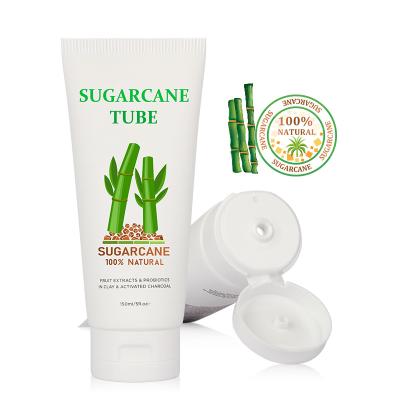 China 3-250ml Cosmetic Biodegradable Tube Packaging For Cosmetics Cream Tube Eco Friendly Squeeze Lotion Squeeze Sugarcane Cosmetic Package for sale