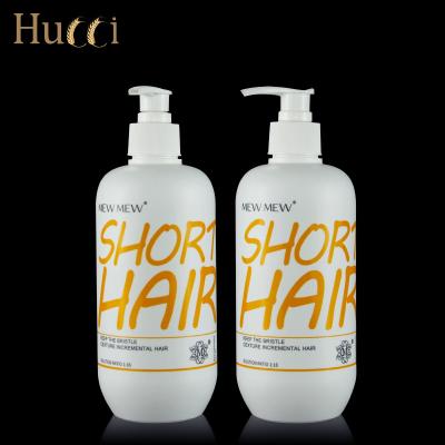 China Shampoo Packing Guangzhou Boston Manufacturer 500ml PE Lotion Empty Round Bottle For Shower Gel Shampoo Cosmetic Packaging for sale