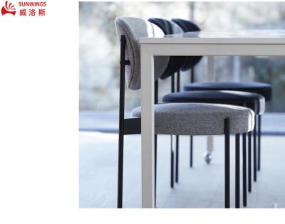 China Hotel Furniture Adjustable Dining Chair Leather Fabric (Other) With Metal Legs Dining Chair Velvet for sale