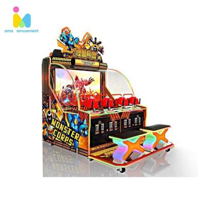 China Kids Indoor Outdoor Ball High Efficiency Amusement Playground Monsters Video Game Shooting Machine, Coin Operated Redemption Game Machine for sale