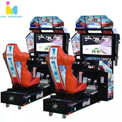 China 32 Inch Car Racing Game Machine Coin Operated Arcade Indoor Outdoor Amusement Racing Outdated Simulator Machine for sale