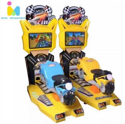 China Coin Operated Super Fun Kiddie Rider Metal +plastic Kids Motorbike Motorcycle Children Motorbike Racing Simulator Game Machines for sale