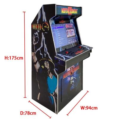 China Classic Wooden 32 Inch Coin Operated Games 3000 Stand Up Video Arcade Game Machine Upright Arcade Cabinet Joystick Panel for sale