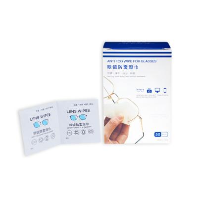 China High Quality Screen Cleaning Glass Wipes Anti Fog Wipes For Glasses for sale