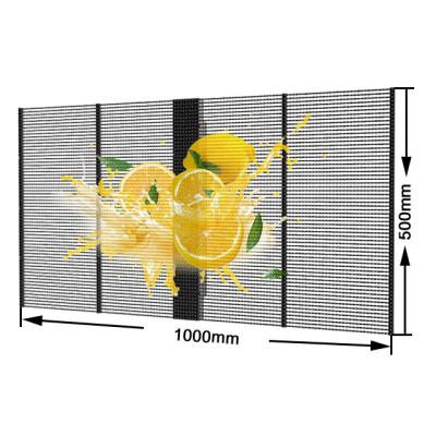 China Chef Manufacturer Glass Video Wall P3.91-7.82 Indoor Transparent LED Display Screen for sale