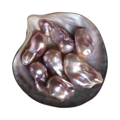 China Freshwater Pearl AAA Grade 15~19x20~30mm Fireball Shape Baroque Loose Bead Natural Freshwater Pearl for sale