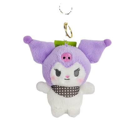 China Home Decoration Sanrio 12cm Kuromi My Melody KT Cat PC Dog Kitty Keychain Anime Plush Figure Pendant Accessories Cute Animals Toy gift for sale