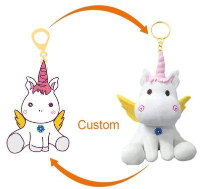 China Cotton Free Sample Professional Manufacturer Plush Keychain Toys Cute Custom Plush Keychain for sale