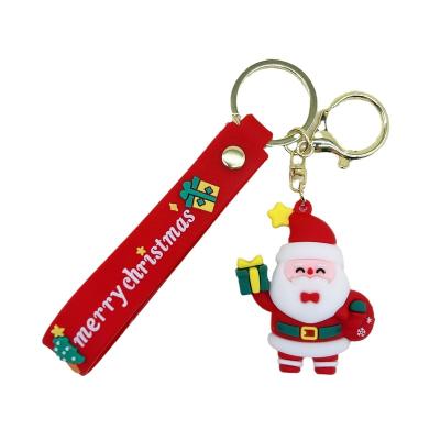 China Cartoon Cute Cartoon snowman Christmas key chain Santa Claus key chain car pendant bag hanging ornaments for sale