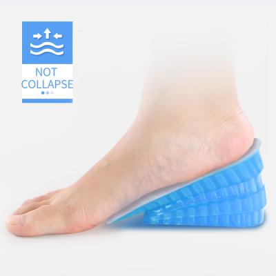 China Hot Selling Gel Heel Shoes Insole Half Height Invisible Height Insole Shoes Invisible Lift Insole Shoes for sale