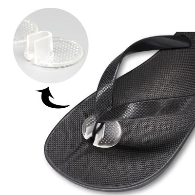 China Dot Foot Care Shock Absorption Transparent Self-adhesive PU GEL Insole Pad Foot Care for Flip Flops for sale