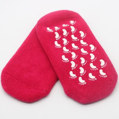 China Sustainable Moisturizing Spa Gel Socks Silicone Gel Sock Cooling Gel Sock OEM Service for sale