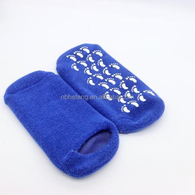 China Moisturizing Gel Socks Gel Pads Helps Dry Feet Gel Gloves With Essential Oils Moisturizing Socks HTS2021025 for sale