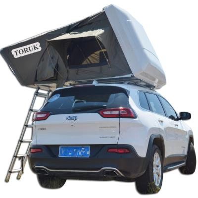 China Extended Type Rooftop Top Canvas Tent Shell Car Trailer Truck SUV Off Road Garage Camping Folding Roof Top Camper On Land Trailer Hard Outdoor for sale